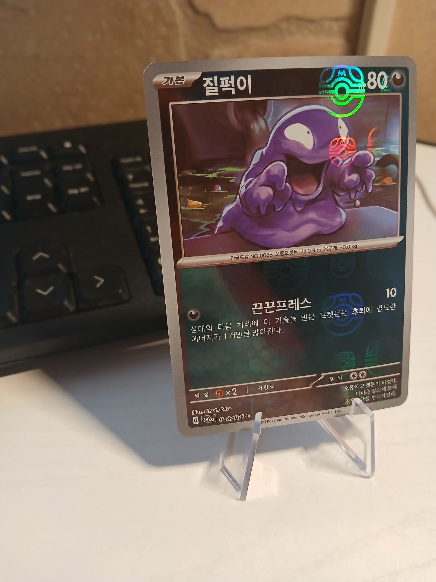 Grimer Master Ball Holo (Korean)
