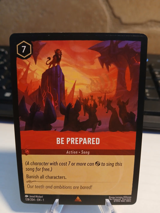 Be Prepared